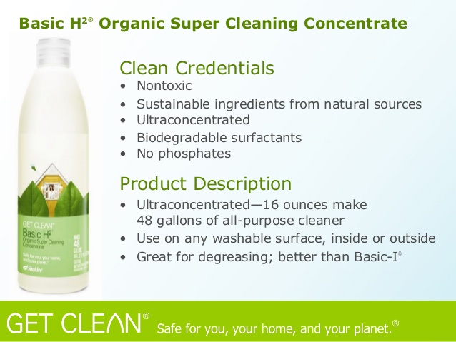 Basic H2 organic super cleaning concentrate