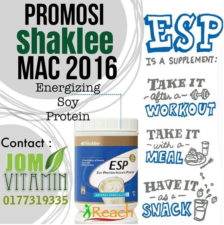 esp shaklee promosi mac 2016