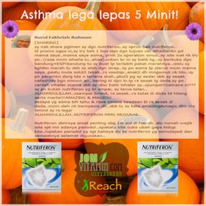 testimoni shaklee penyakit asma
